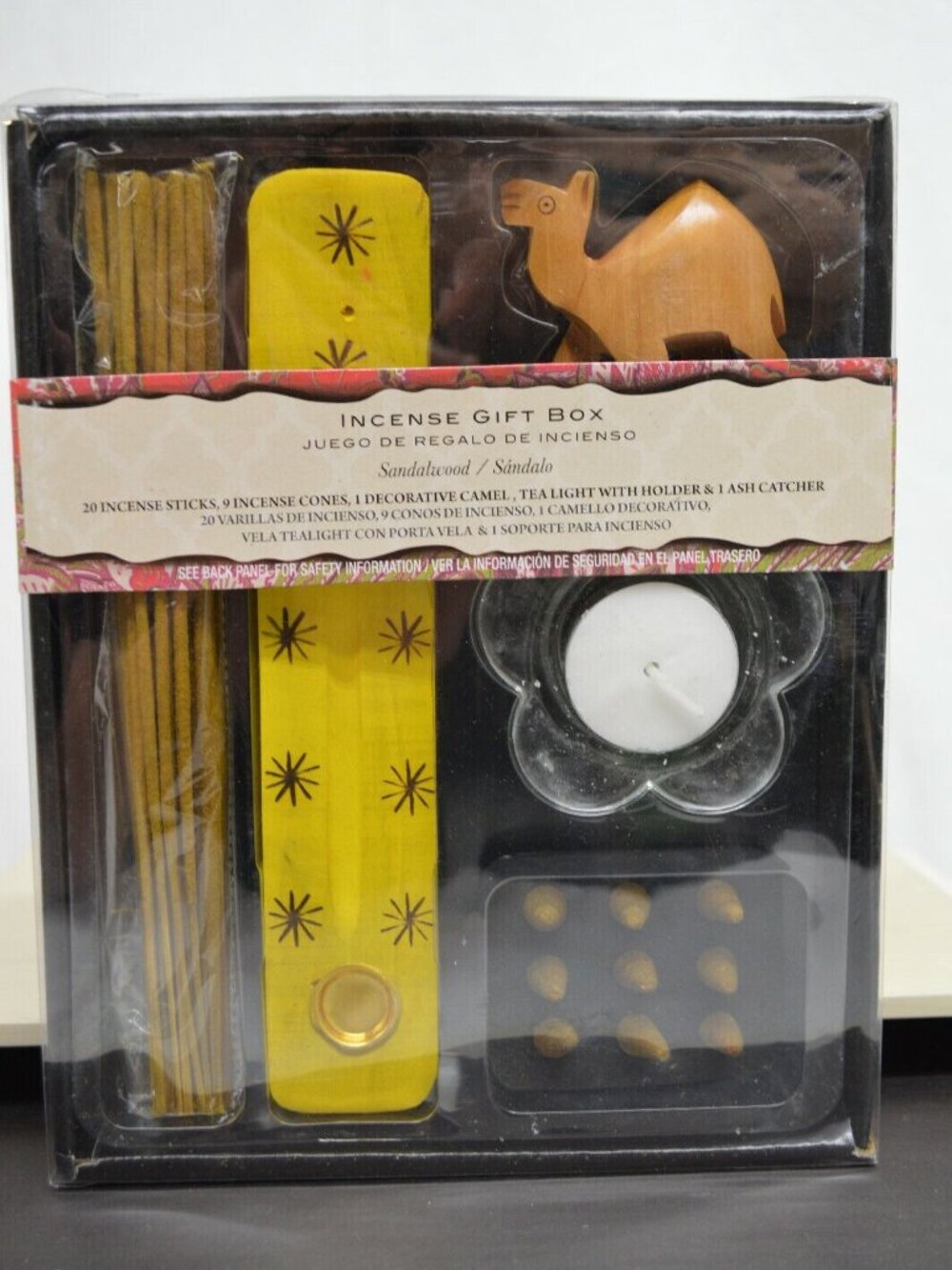6 Incense Gift Boxes~Tea Light~Decorative Camel~Ash Catcher~Incense Cones
